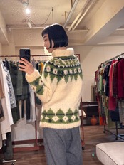 HoltRenfrew Made in Italy Nordic Pattern Mohair Blend High Neck Sweater