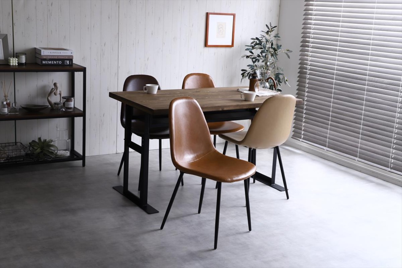 【単品】Jolly 一人掛けダイニングチェア(PVCレザー)