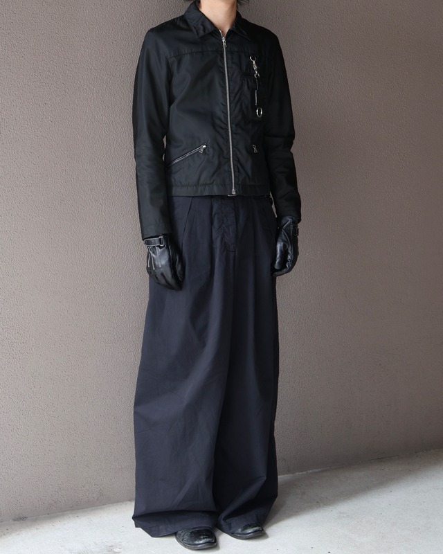 【PRADA】Chest detail zip-up nylon blouson