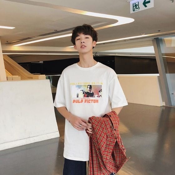 全3色 Tシャツ カットソー プリント カジュアル 韓国風