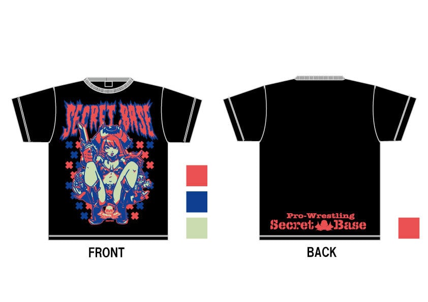 SECRET tシャツ SECRET BASE 『secret treasure』Tシャツ | プロレスリングSECRET BASE