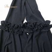 フラメンコ 衣装 トップス ブラック系 プリマブティック ボレロ フリル ボランテ prima boutique オールブラック 華やか シンプル ショート丈 羽織り ダンス衣装 ステージ イベント 練習 レッスン 伸縮 ストレッチ