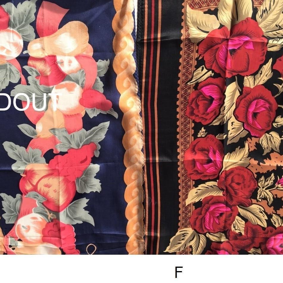 昭和レトロ シルク大判スカーフ ゴージャスデザイン