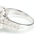 オーバルカット サファイア リング pt900 / 1.768ct / DA 1.200ct