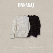 韓国子供服 / BANANA J / 26Autumn / ローズ タートルネックTシャツ / 秋服 / キッズ *XS~JS*