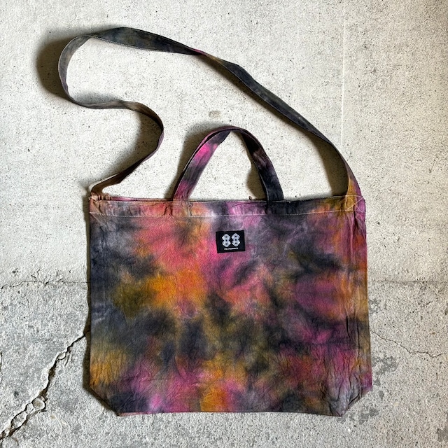 TIE DYE 2WAY TOTE BAG / タイダイ 2WAY トートバッグ 《Charcoal》