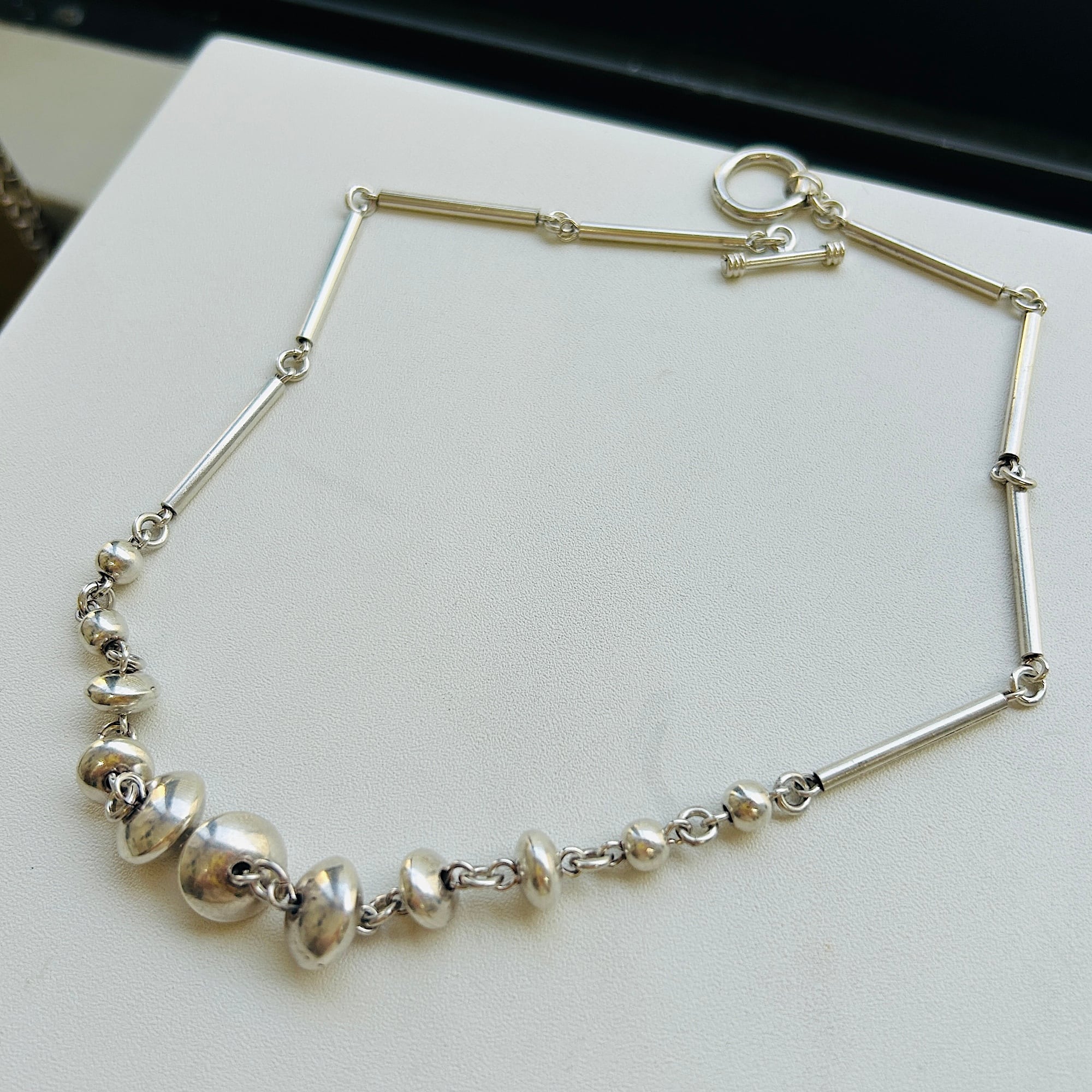 シルバー925 BEADS ＆ BAR トグルネックレス | Milo Antiques & Vintage