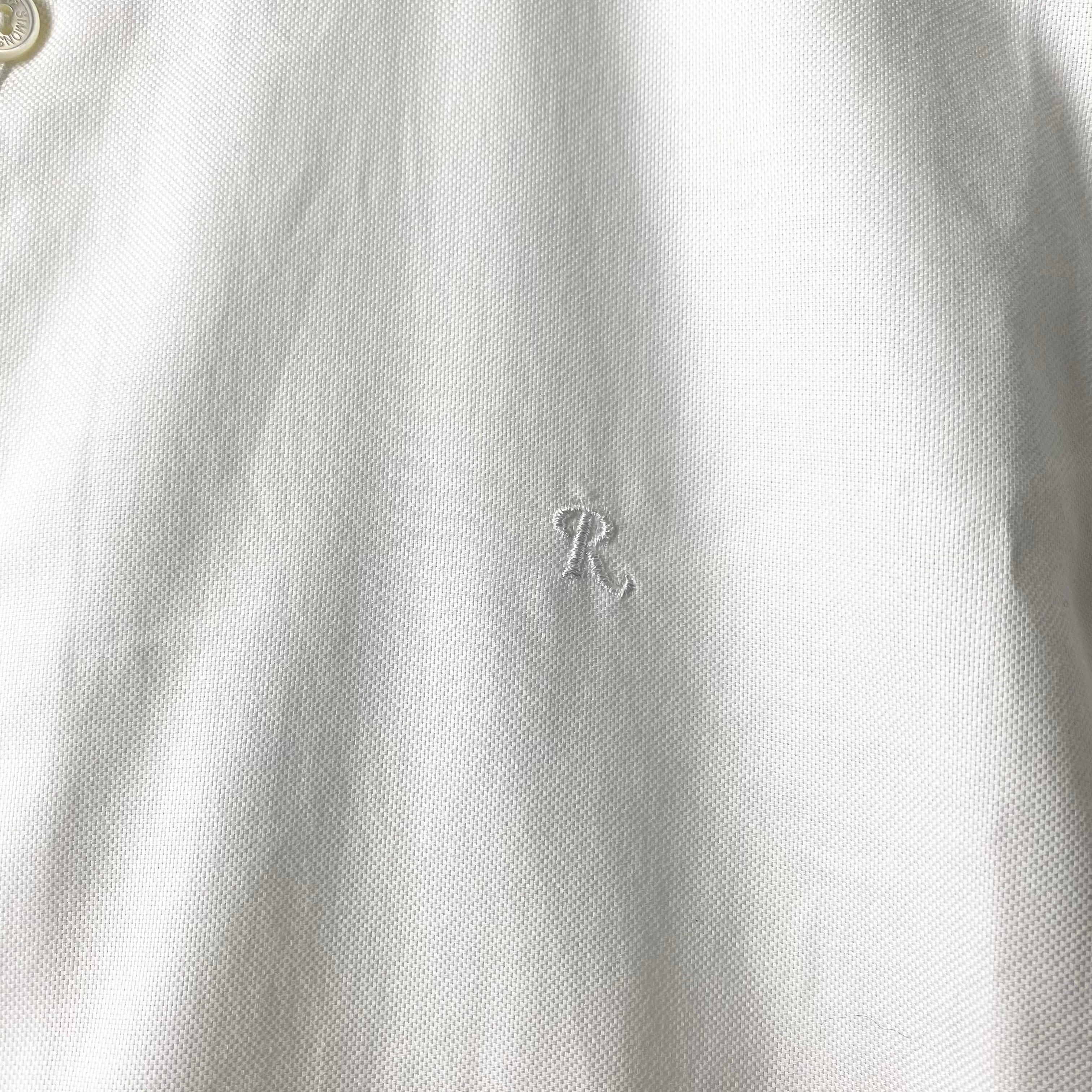 RAF SIMONS “R” embroidery white shirt | NOIR ONLINE