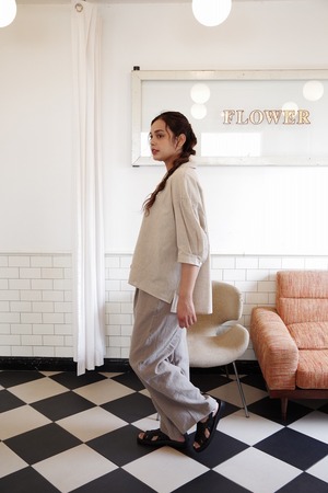 OG Co. Li. Chambray Open Collar Shirt