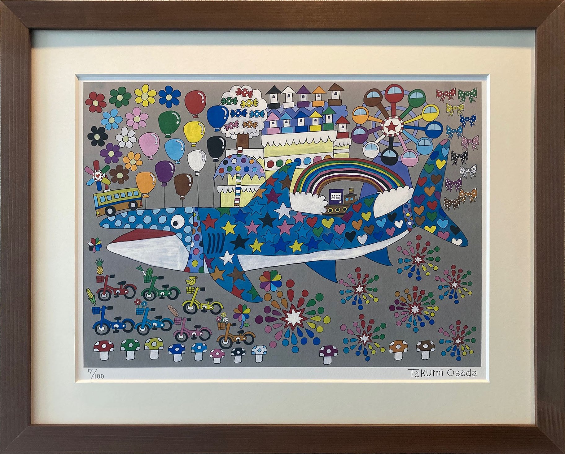 絵画・額縁・版画・長田 恵美・新品未使用・2点セット・美術品・インテリア・雑貨 絵画・額縁・版画・長田 恵美・新品未使用・2点セット・美術品