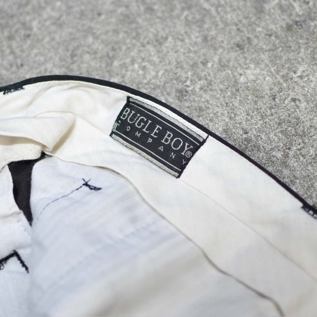 BUGLE BOY rayon blend fade 2tuck slacks