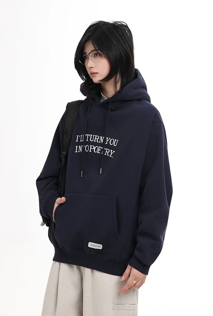 ロゴプリントオーバーフーディ / Logo Print Over Hoodie