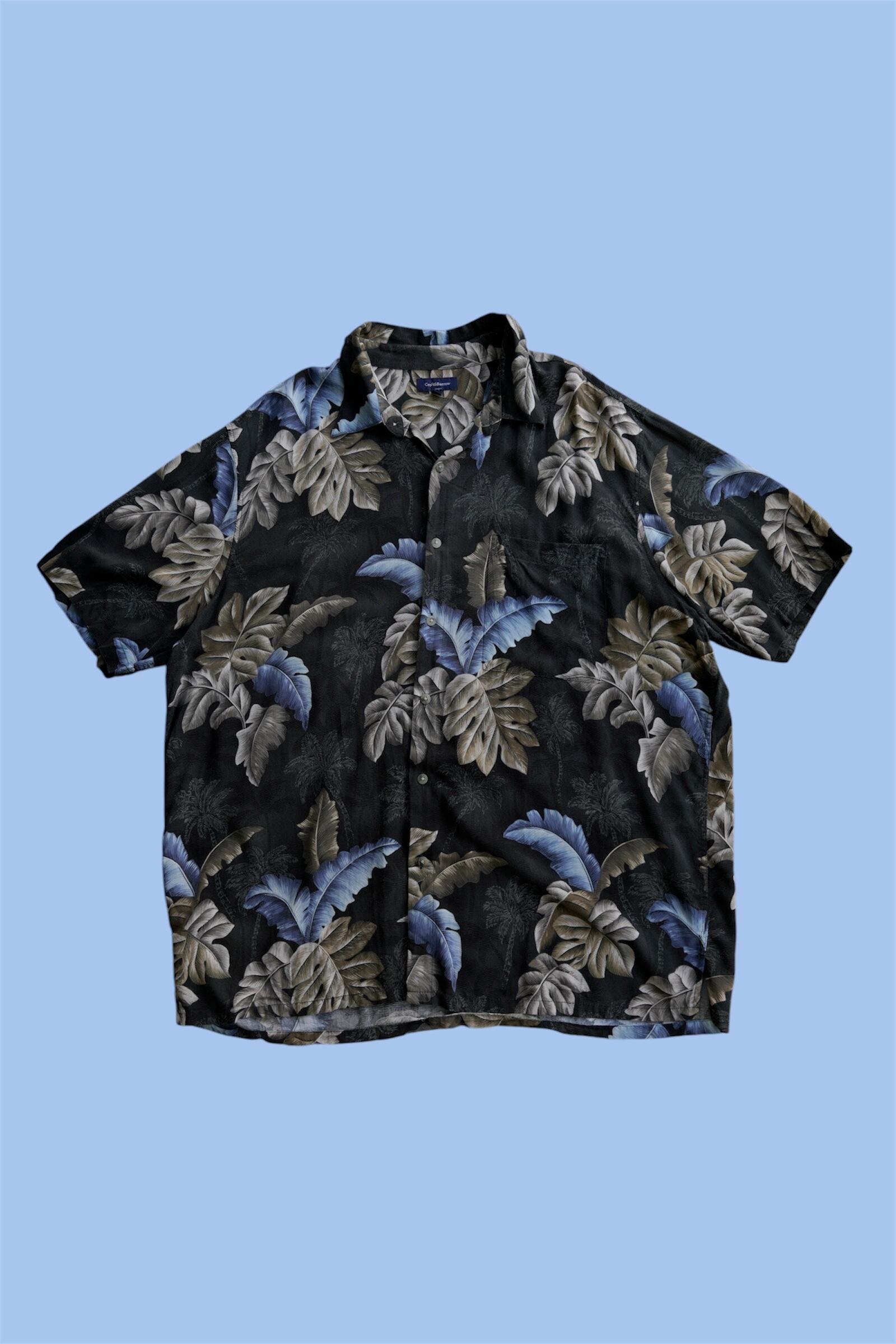 Croft & Barrow /Rayon Botanical Open Collar Shirt