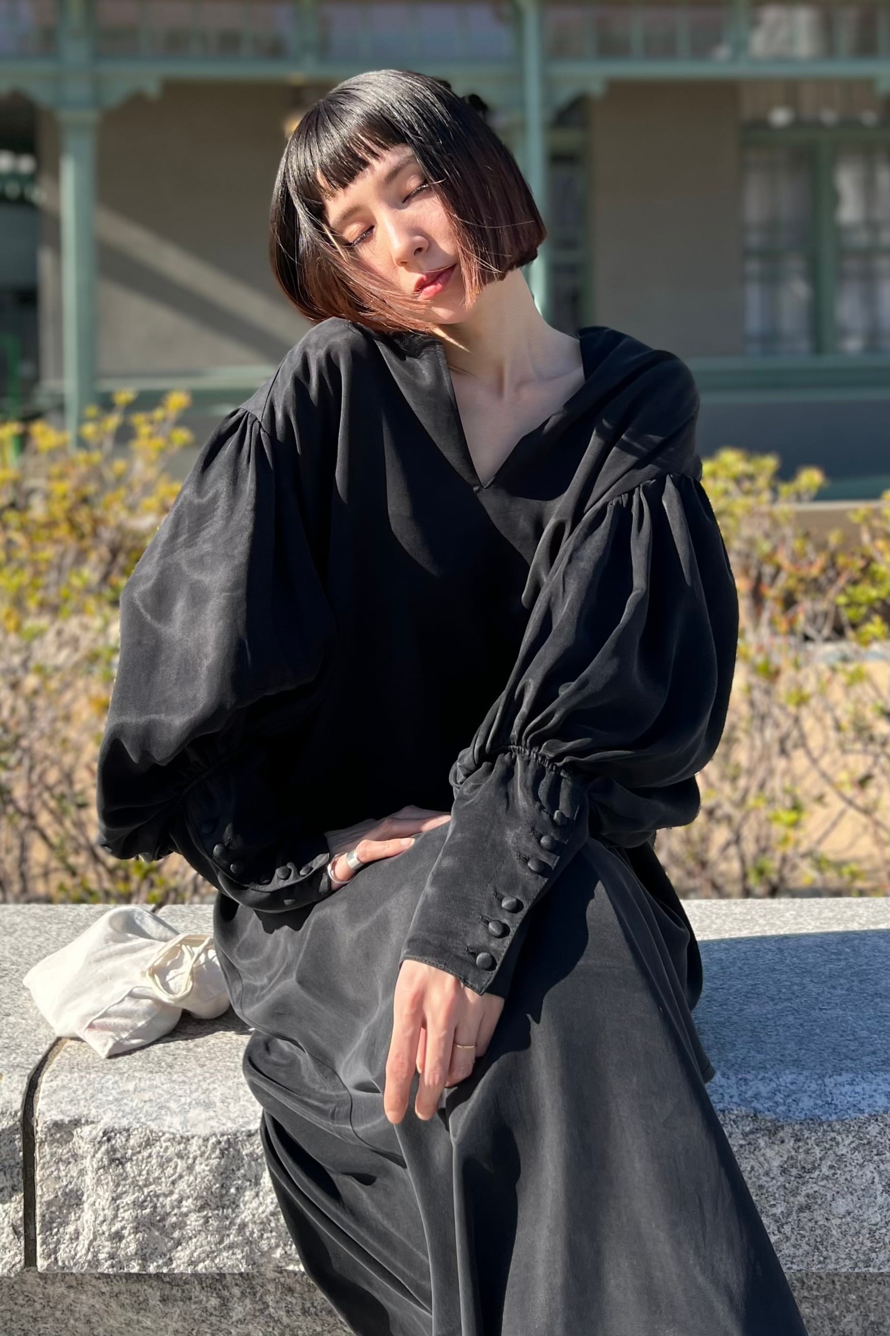 アニックANNIK Leg of mutton dressマトンスリーブドレス アニックANNIK Leg of mutton dressマトンスリーブドレス