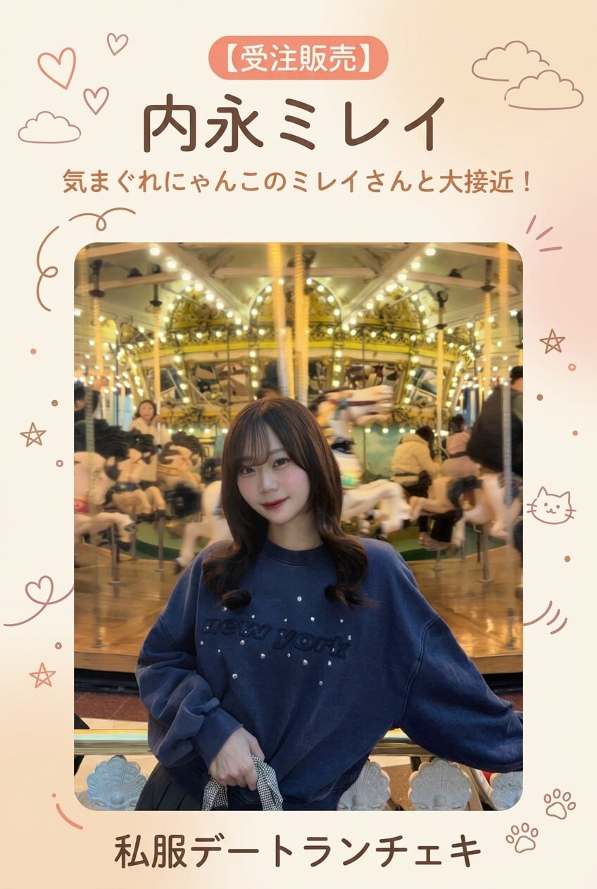 受注販売】内永ミレイプロデュースランチェキ「気まぐれにゃんこの