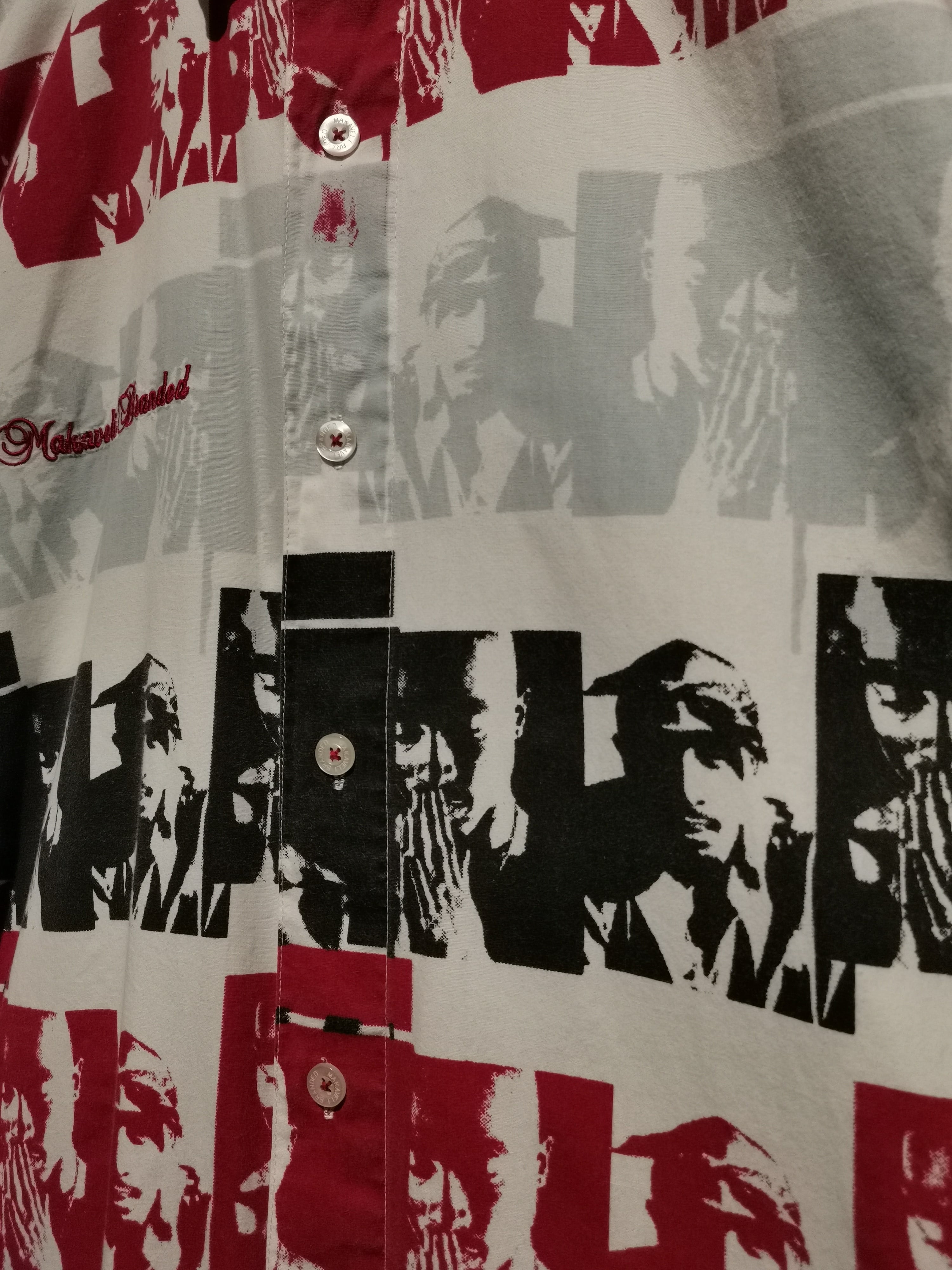 Caka】“MAKAVELI” 2Pac Pattern Vintage L/S Shirt | Caka(カカ