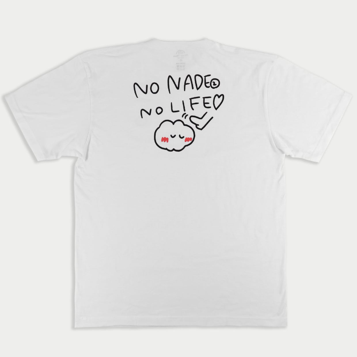 再販】No Nadenade No Life Tee/ホワイト(MK-488) | もくもくちゃん
