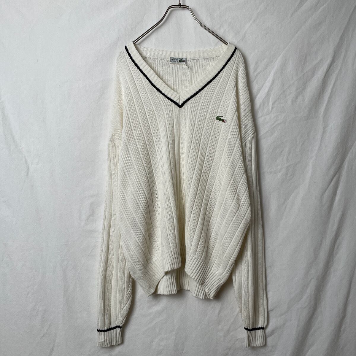 70s CHEMISE LACOSTE チルデンニット セーター 古着 フレンチラコステ