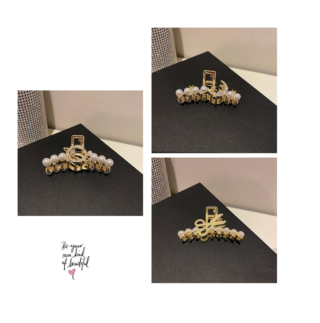 ヘアクリップ ヘアアクセサリー ヘアアクセ 地球儀 星、月 ハサミ