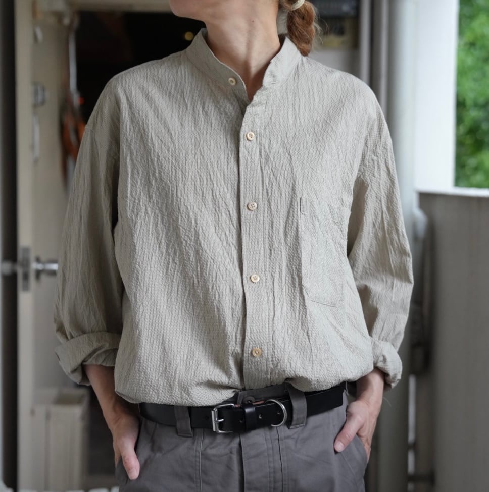 ts(s)ティーエスエスCotton*Ramie*Silk Seersucker Cloth -Baggy Fit