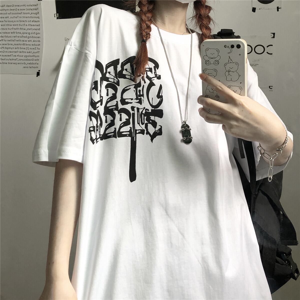 スプリングサマースタイルTシャツ プリントトップス 大きめサイズ 春物 夏物 ケッペル92072674797