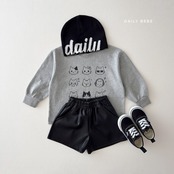 韓国子供服 / 26Autumn / 〖取寄〗DAILYBEBE / フェイクレザーショートパンツ / キッズ服 / ジュニア服 / 秋服 *XS~JL*