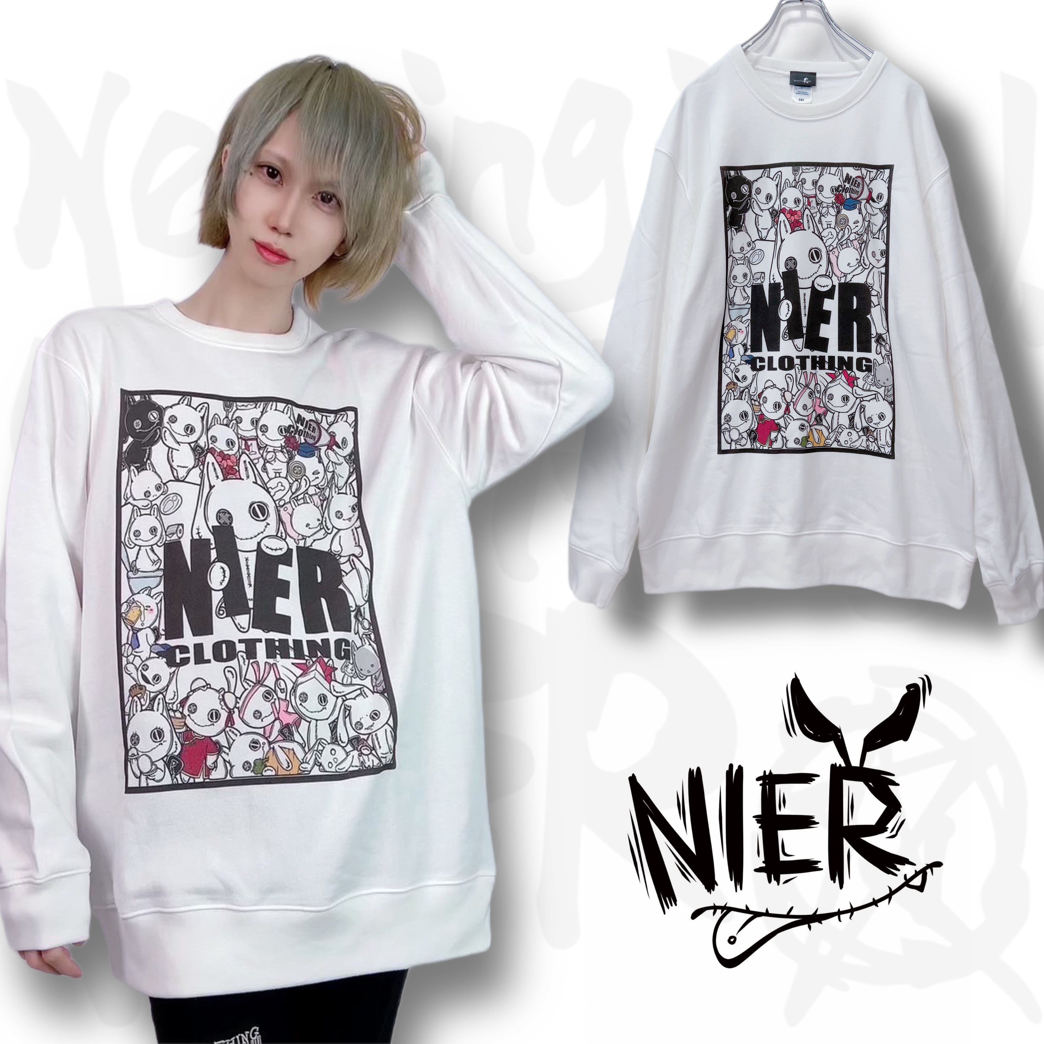 NIERちゃん尽くしトレーナーⅡ | NIER CLOTHING powered by BASE