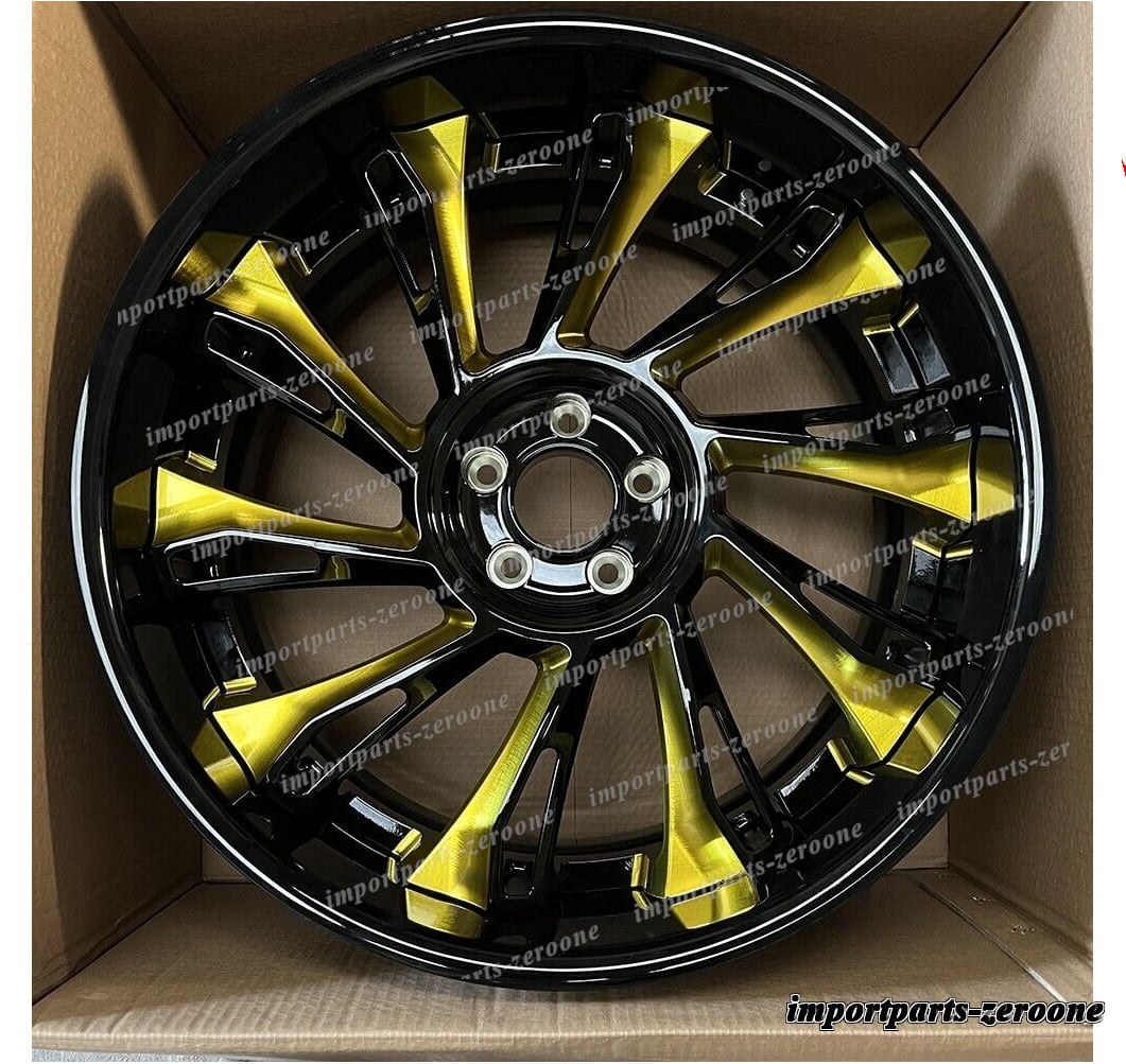 22インチ ゴールド 2 ピース ホイール ロールス ロイス ゴースト