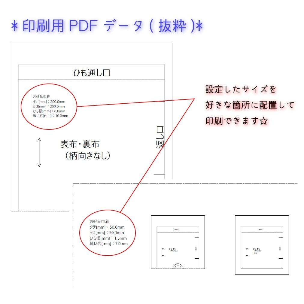 お好み巾着【CADデータ／レシピ付き】商用利用可能