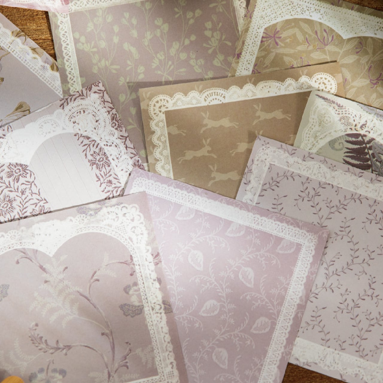 7月/月末SALE♡桃7】デザインペーパー/コラージュシート45枚888円 7