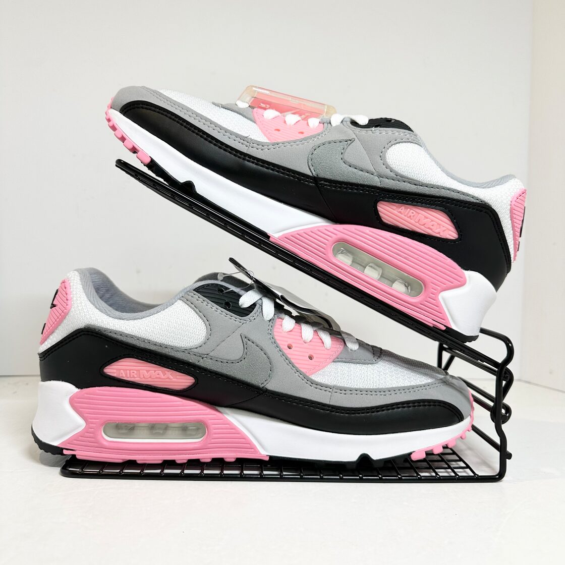 新品☆NIKE/ナイキ☆AirMax90/エアマックス90☆グレー×ピンク×ホワイト 