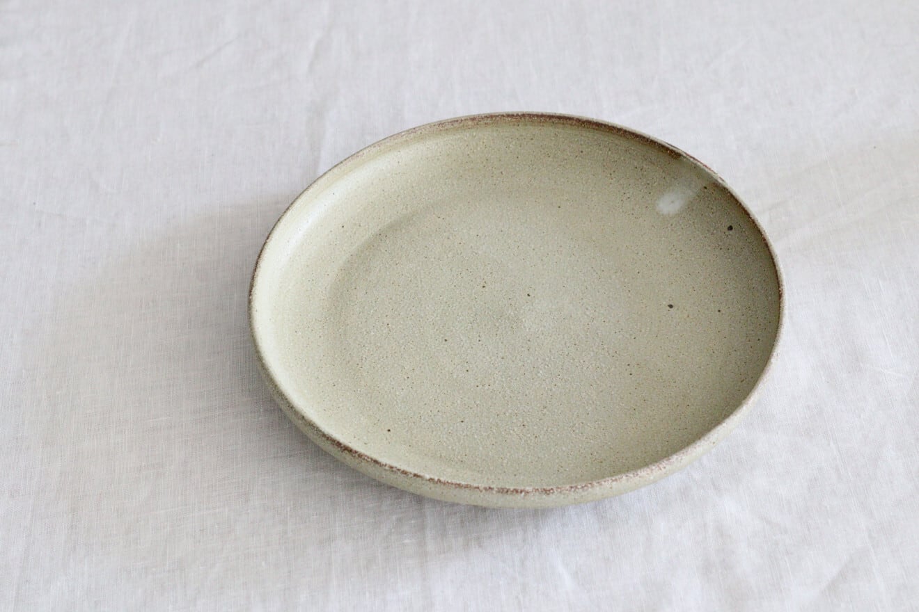 牧野潤 くるりん皿 小(rust)