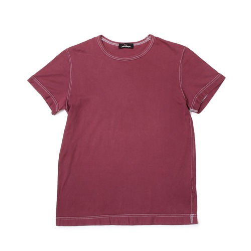 tricotCOMMEdesGARCONS PieceDyeingBurgundyT-Shirt