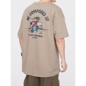 バックプリントコットンTシャツ A4327