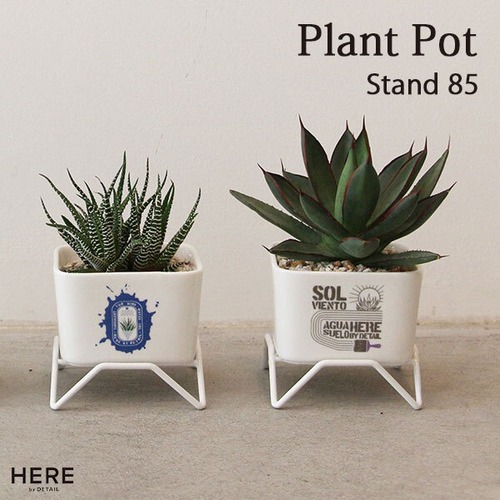 Plant Pot w/stand 85 プラントポット w/スタンド 85 多肉植物 サボテン 観葉植物 植木鉢 HERE by DETAIL