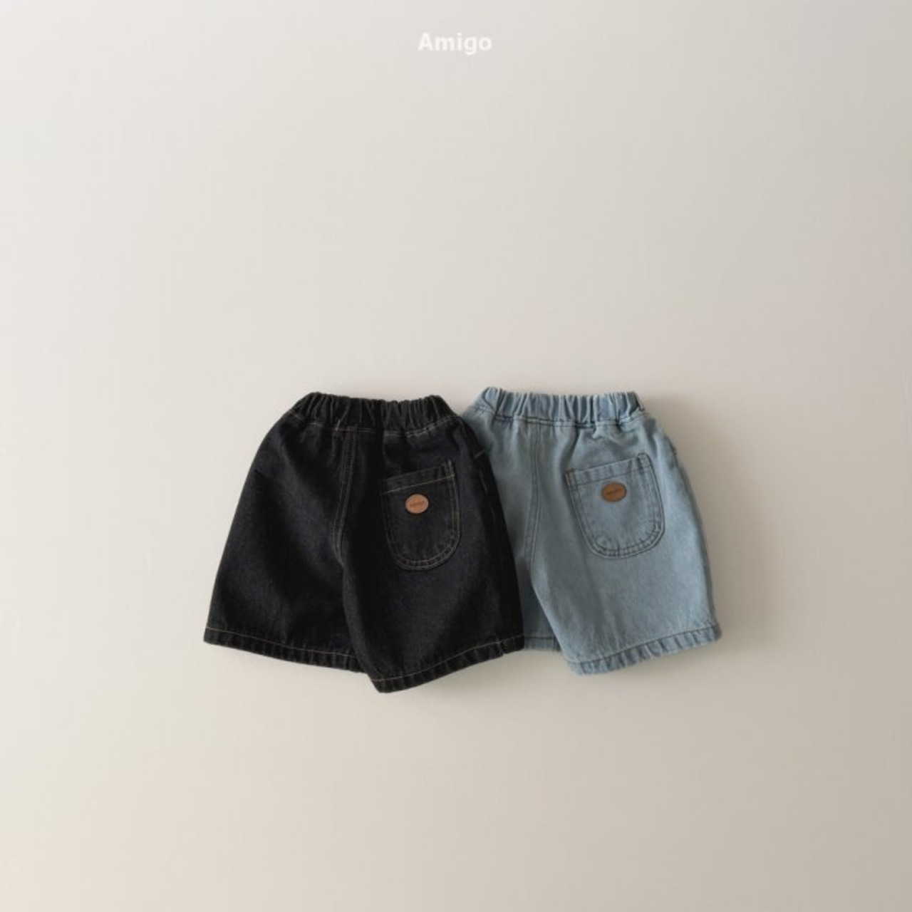 Amigo 26/SS 6部ワイドデニムパンツ