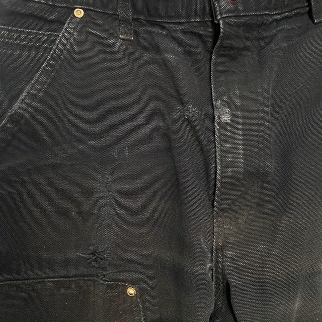 carhartt USA製 カーハート ダブルニーダックペインターパンツ ボロ系 雰囲気系 黒 W31