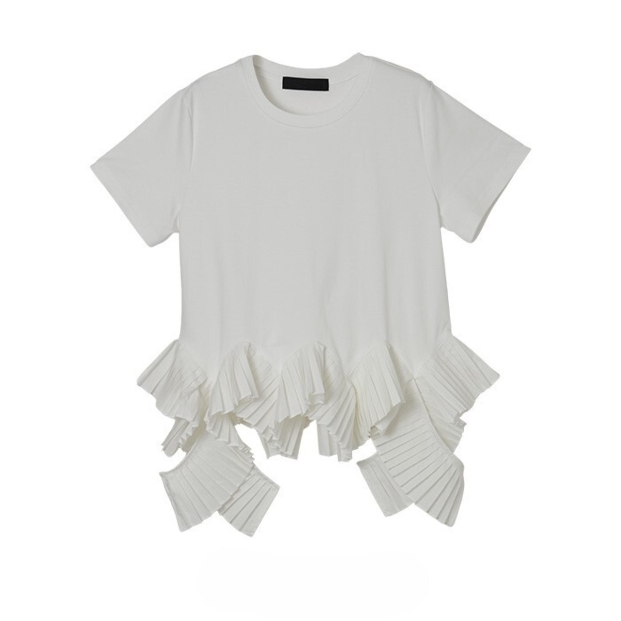 MME138TEB プリーツヘムTシャツ