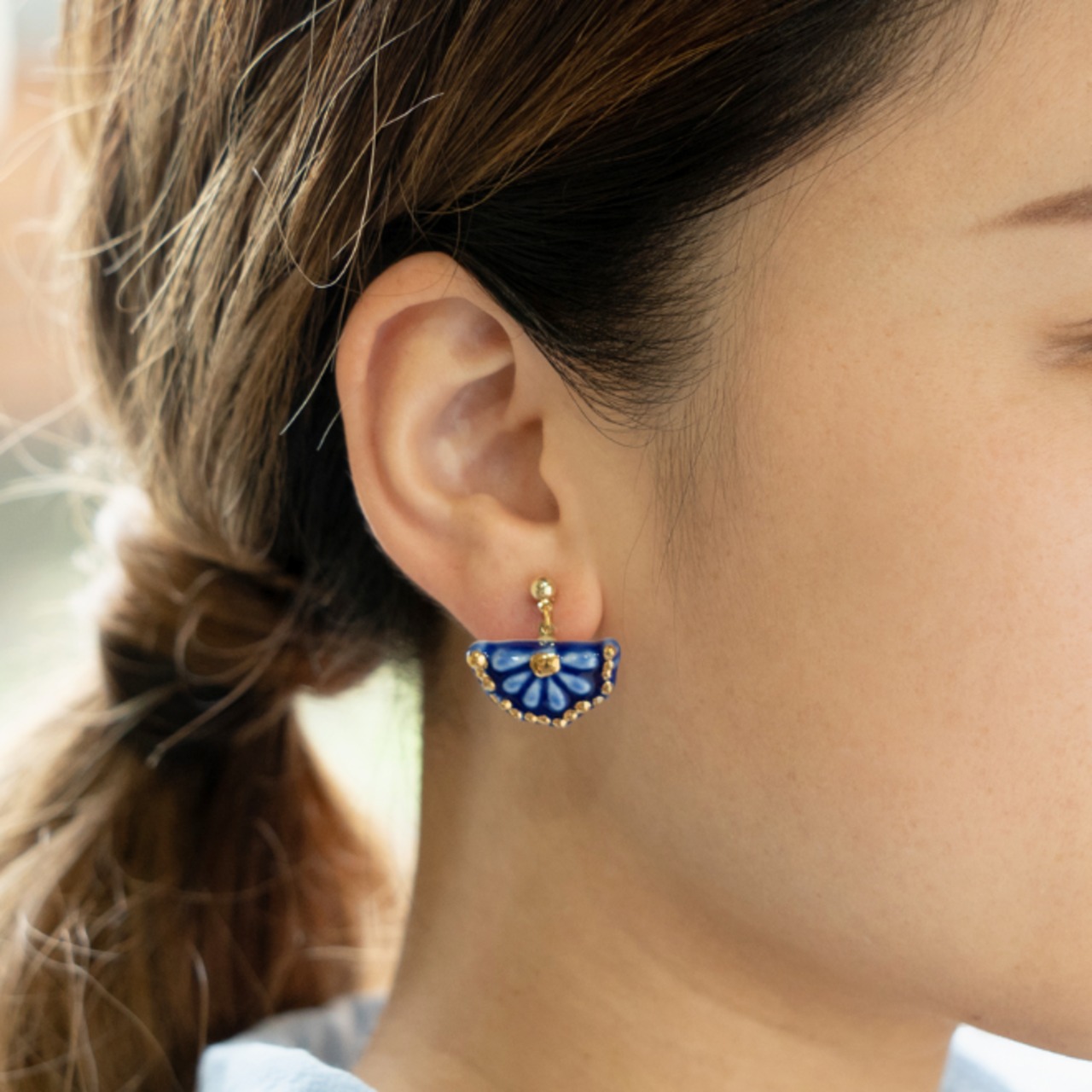 花かご　ピアス/イヤリング