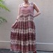 70's Papillon vintage indian cotton dress／パピヨン ヴィンテージ インド綿 ドレス