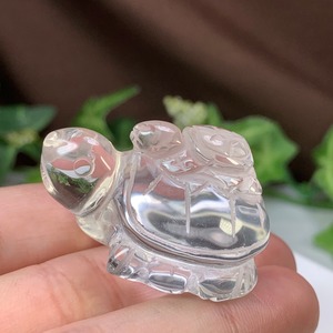 1.透明度高☆親子亀水晶☆