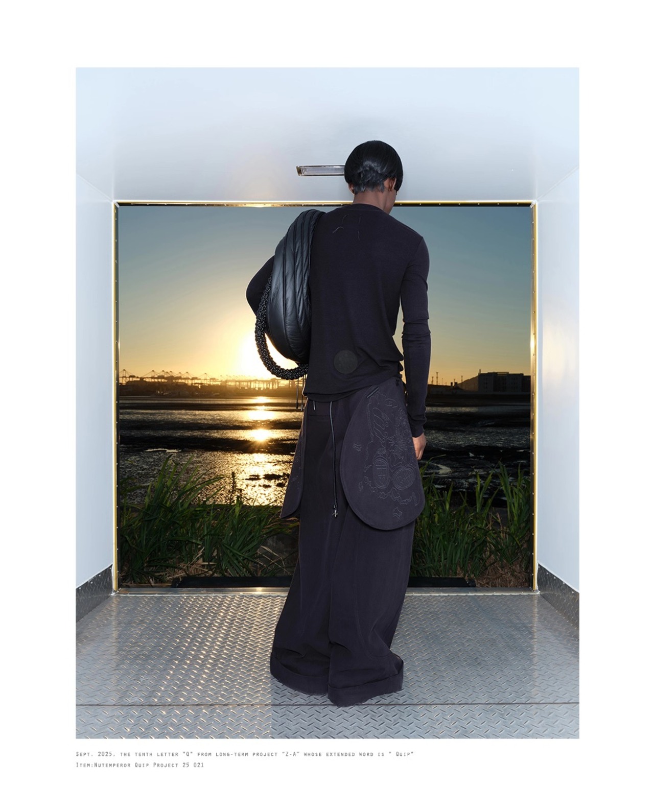 NUTEMPEROR Quip Project 021 Wool Blend Wide Trousers