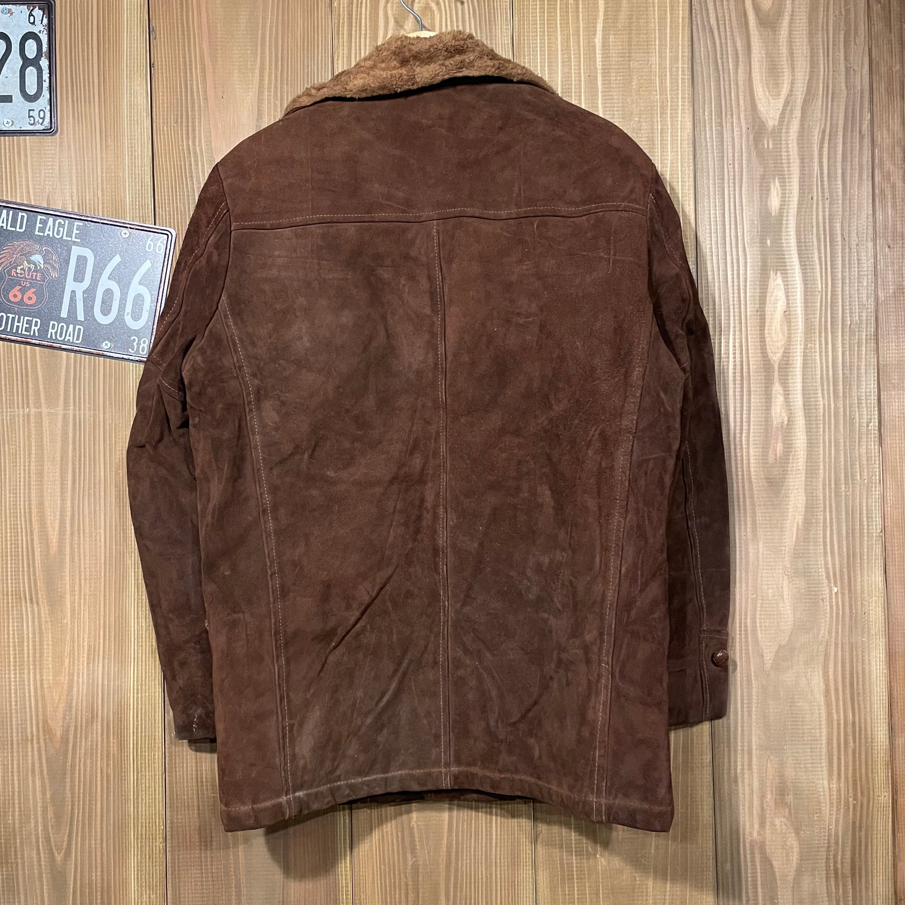 60s SEARS シアーズ スウェード レザージャケット USA製 裏ボア ランチ