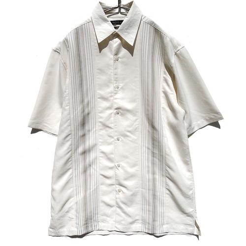 [AXIST] Deadstock S/S Panel Switching Shirt [1990s-] Vintage Rayon Shirts