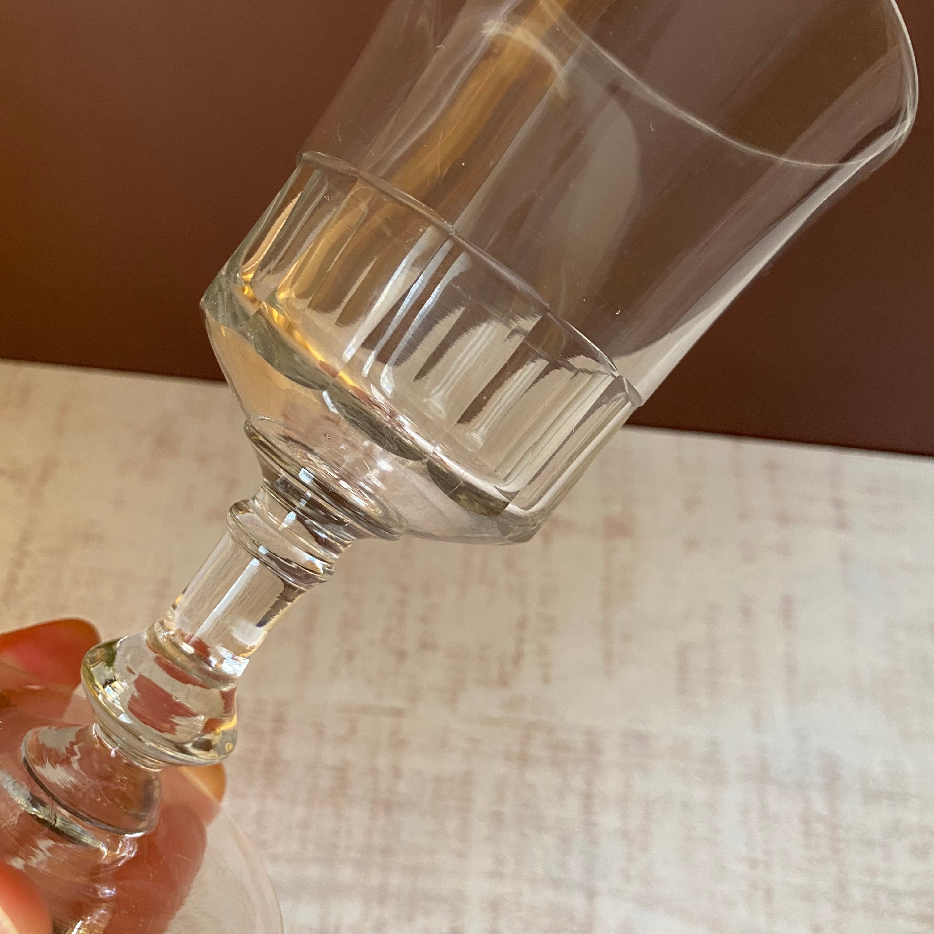 France フランス アンティーク ビストログラス [GA232]吹きガラス