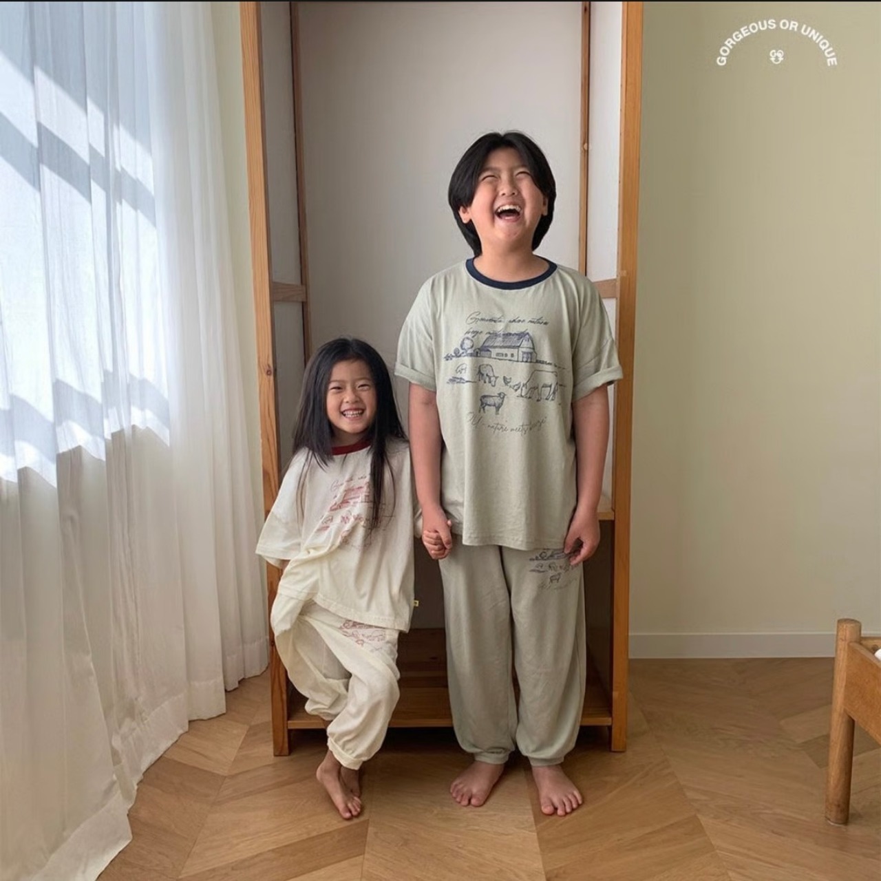 【GO.U bebe】ベビーファームTシャツ アイボリー 80~90cm - 5
