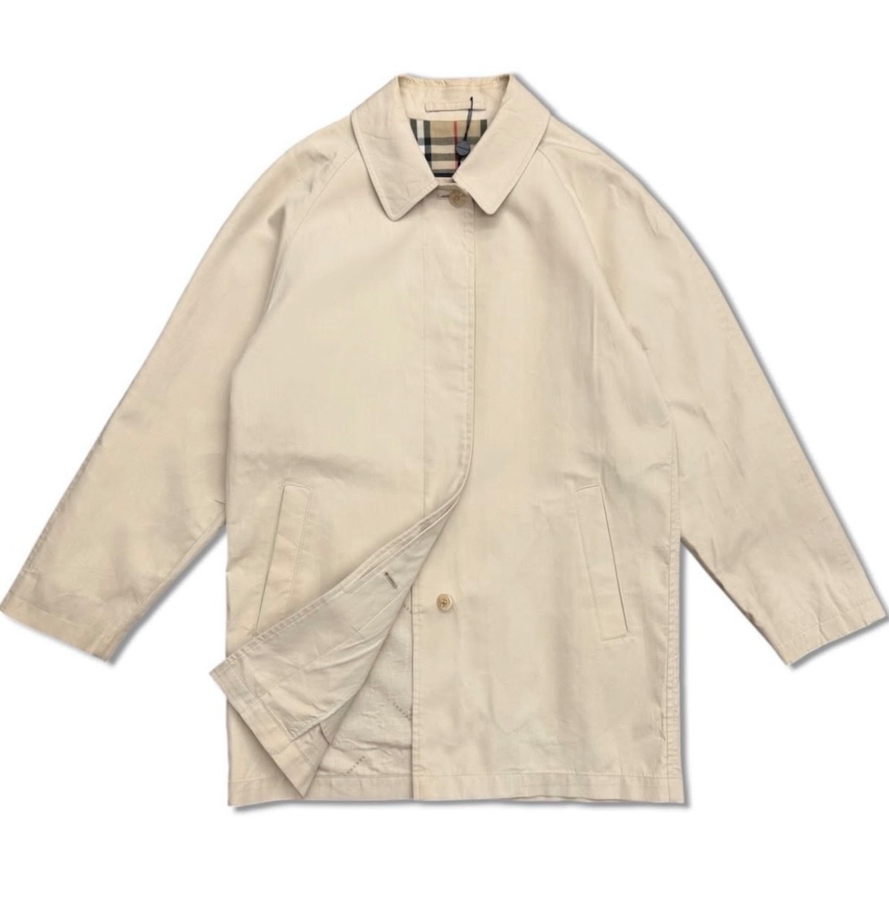 【Burberry london】USA製　バーバリー　レディース　コート　ベージュ　b-65