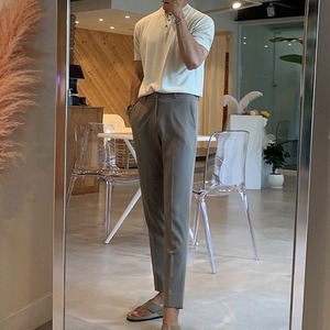 ヘンリーネックニットTシャツ　MT0080234