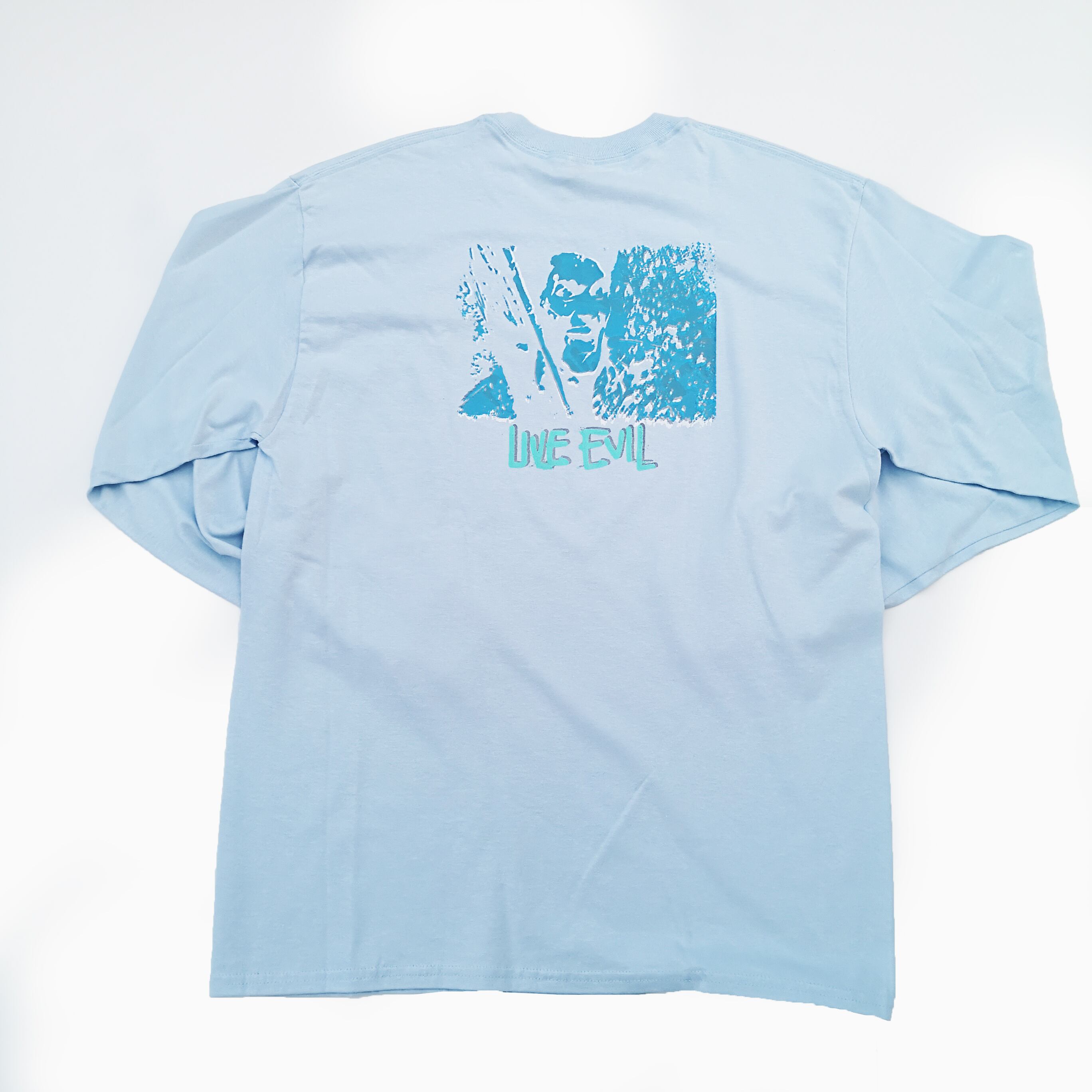 FAT PIGEON RECORDS "Soul Sacrifice" LONG TEE Light Blue L