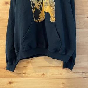 【GILDAN】イラスト プリント パーカー プルオーバー hoodie メンズL アメリカ古着